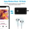 2 в 1 беспроводной адаптер Bluetooth 5.0 с низкой задержкой аудиопередатчика и приемника с портом 3,5 мм для ТВ и потоковой передачи музыки