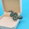 Rhinestone Large Snake Brooches For Women Vintage Fashion Animal Pin Coat Winter Jewelry 3 Colors Available Gift