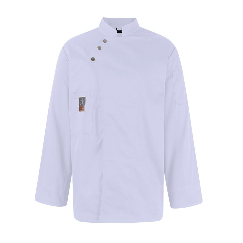 Униформа шеф-повара с длинными рукавами Мужская одежда Униформа для работы в сфере общественного питания Верхняя часть для кухни для мужчин