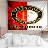 Feyenoord Rotterdam logo Tapestry for Bedroom Aesthetic Classroom Tapestries Wall Hanging for Living Room Dorm Office,Ideal Creative Gift