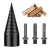 Firewood Drill Bit 3pcs Replaceable Shank Square Round Hex 32mm Sharp Head Woodworking Cut Tools