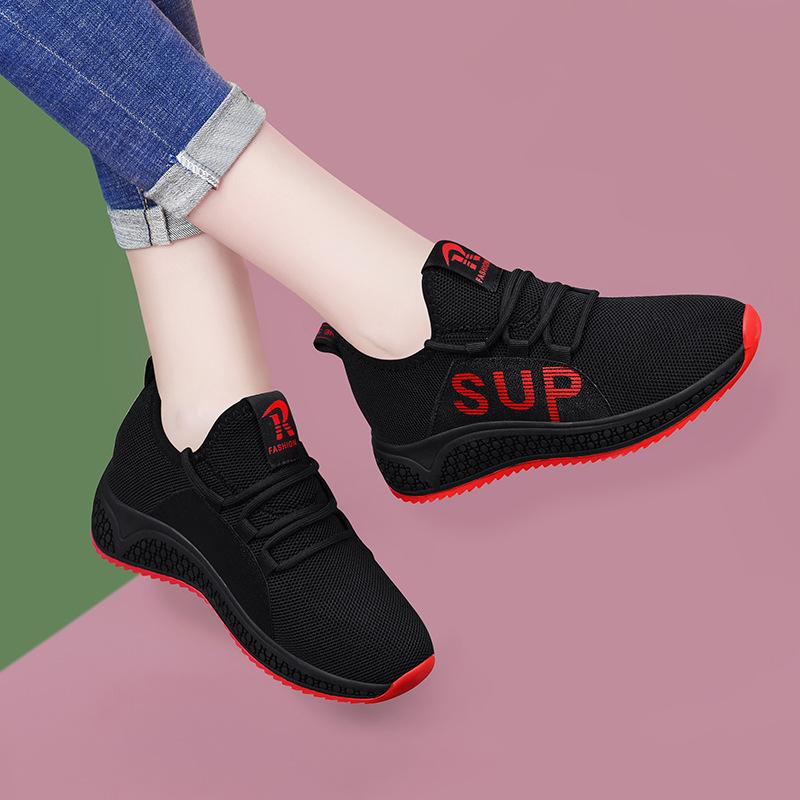 Shoes Women's Spring and Autumn Flat-bottomed Sports Travel Shoes Women's Soft-soled Non-slip Breathable Casual Women's Shoes Tide