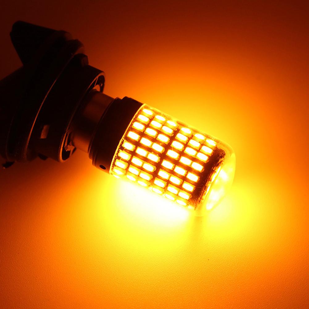 1pc Auto BAU15S 7507 Turn Signal Light PY21W 5009 No Turn Bulb Led Blinker Bulb Amber 18W 24V 1 H7H0