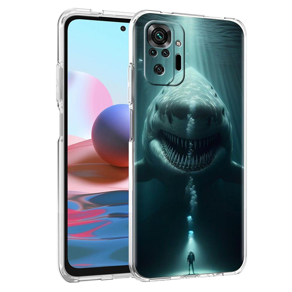 Чехол для телефона для Xiaomi Redmi Note 15 14 5G 13 12 10 11 Pro Plus 4G 14C 13C 12C Мягкий ТПУ Чехол Дайвинг