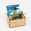 Anime Howl's Moving Castle Black Wooden Music Box Merry Go Round of Life Theme Fans Friends Mechanical Birthday Lovely Gifts