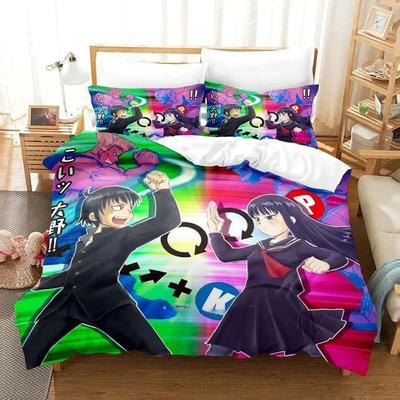 Kawaii Anime Hi Score Girl Постельное белье Single Twin Full Queen King Size Bed Set Adult Kid Спальня Пододеяльник Наборы Домашний Текстиль