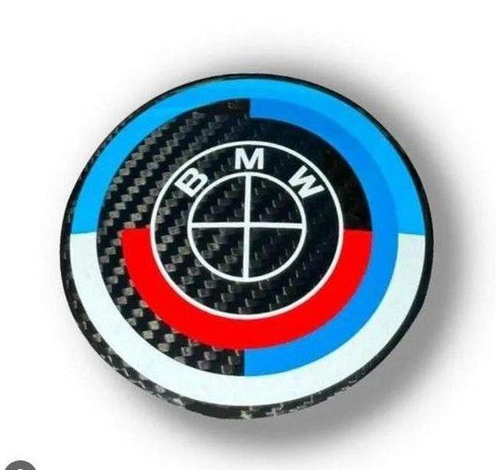 4x Колпак ступицы колеса центральный колпак BMW 68мм КАРБОН СИНИЙ Новый