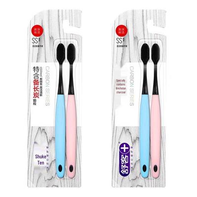 Шуке Зубная щетка с шелковой щетиной и древесным углем Биньтан (4-Pack)