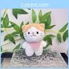 Charming Plush Animal Keychain Lovely Cartoon Cat Figurine Cozy Bag Pendant For Children