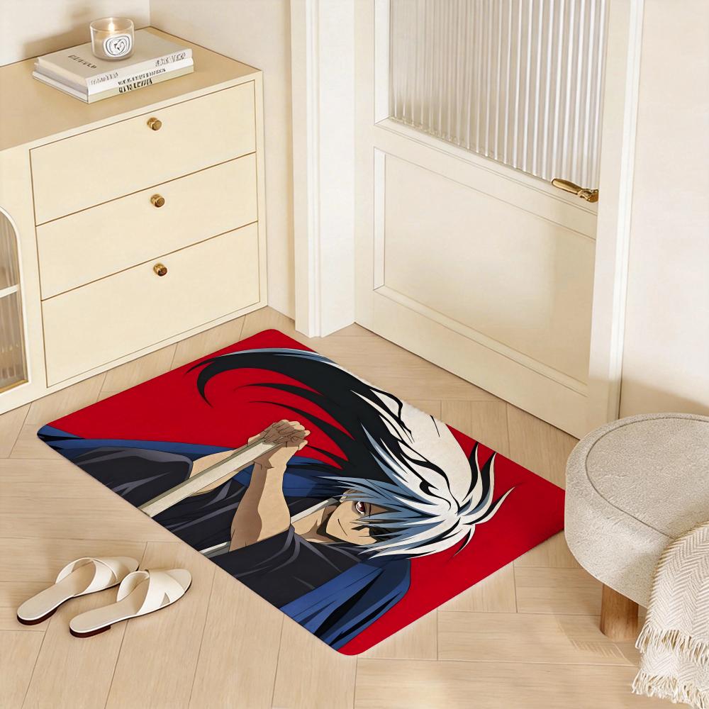 Anime A Nurarihyon no Mago Floor Mat Eco Flannel Doormat Non Slip Odorless Indoor Floor Rug Soft Short Plush Home Mat