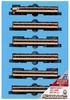 MicroAce N Gauge 183 Series and 189 Series Modified Leading Cars, JNR Limited Express "Kaiji" Color, 6-Car Set, A0560, Model Train