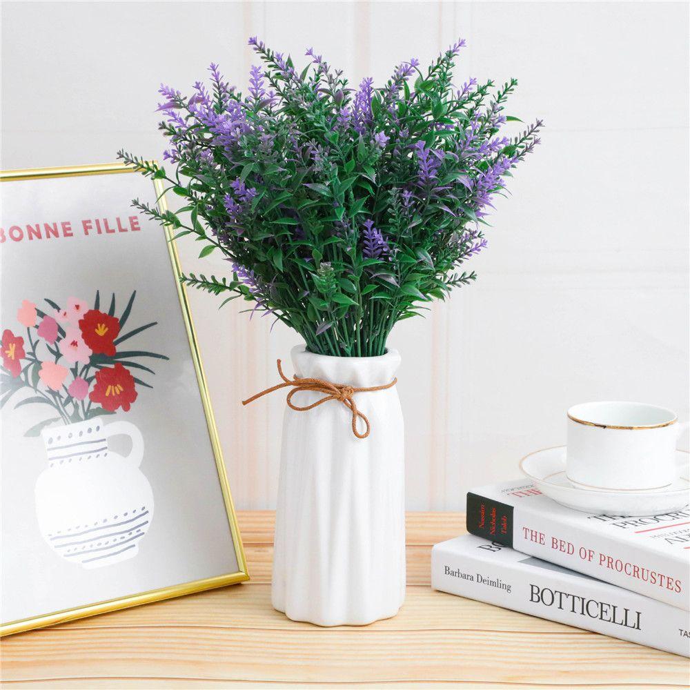 Реквизит для фотосъемки в стиле фермерского дома, Домашний декор для сада, Искусственные кусты лаванды, Растения, Искусственные цветы