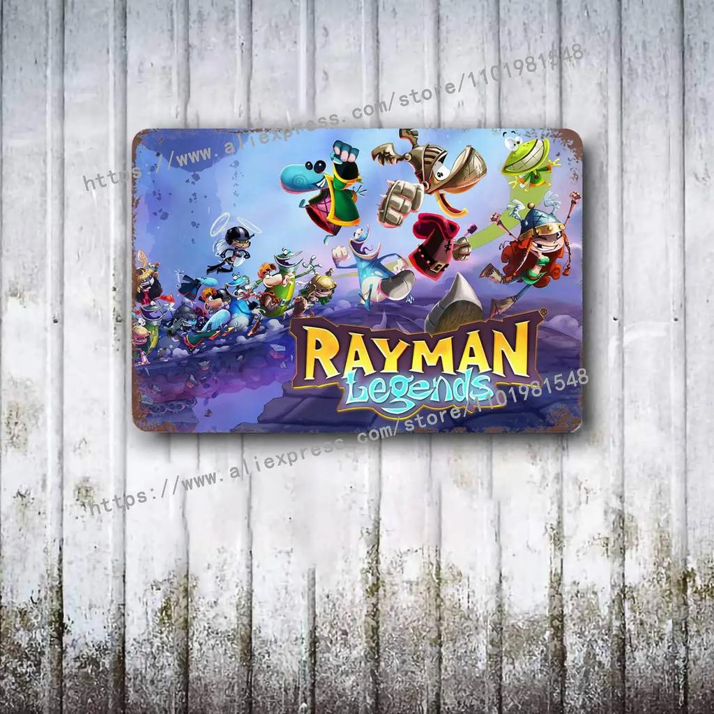 Rayman Legends Definitive Edition Постер Винтажная Жестяная Табличка Металлическая Табличка Декоративная Табличка для Паба Бара Мужской Пещеры Клуба Украшение Стен
