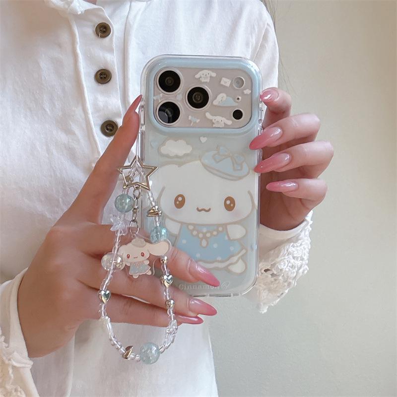 Чехол для телефона Cinnamoroll Sheep Heart для iPhone 17/16 Pro Max/15 Pro