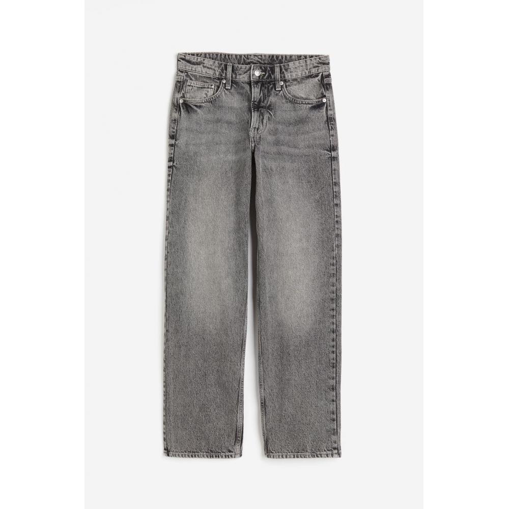 Джинсы мешковатые HM 90s с низкой талией серые
