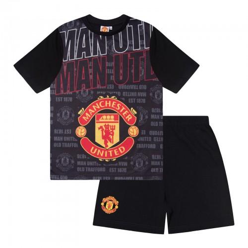 Manchester United FC Boys Amad 16 Sublimated Short Pyjama Set