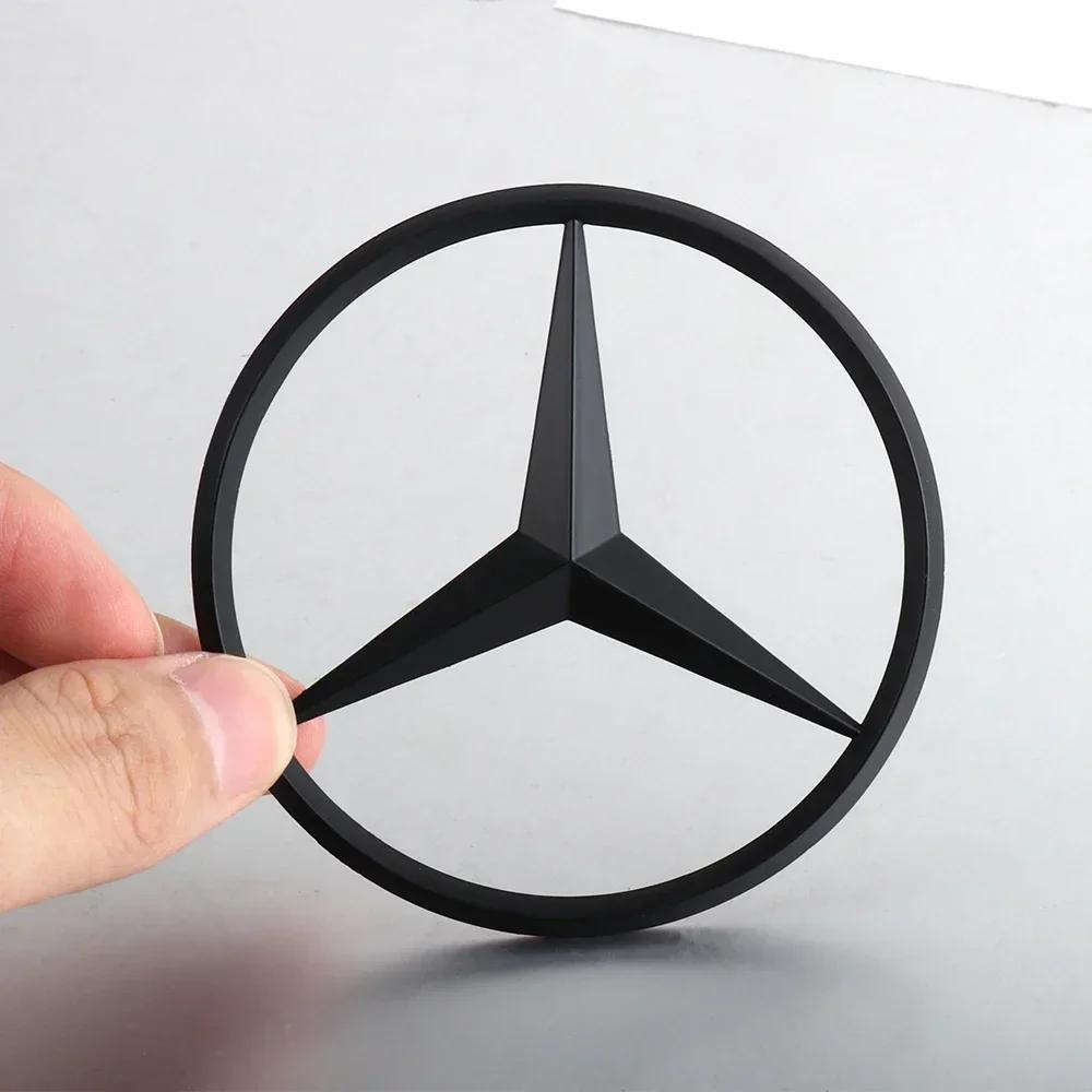 Автомобильная наклейка для Benz 70 мм 3D Металлическая наклейка-декор значка на капот автомобиля для Mercedes Benz E C G M S A B Класса W176 W204 W
