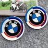 IQJD2 Car Steering Wheel Stickers Motorcycle Body Hub Decorative Sticker For BMW M Power Performance For BMW 50th Auto Car Accessory