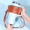 Water Bottle Holder with Adjustable Strap Firm Sticthing Great Load Bearing Faux Leather Tumbler Crossbody Underarm Water Bottle Carrier Water Bottle