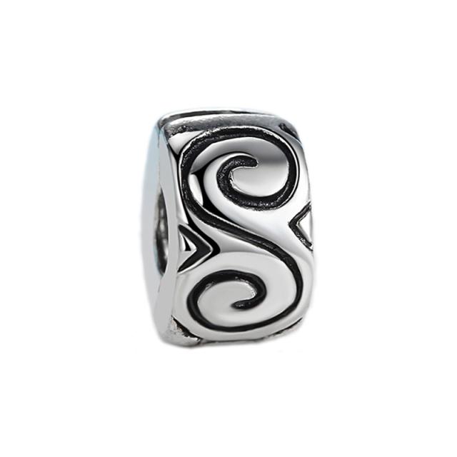 New Original Bead Alloy Love Star Flower Clip Stopper Charm Clear CZ Fit  Bracelet Bangle Necklace DIY Women Jewelry