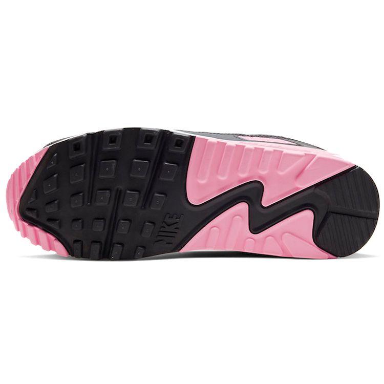 Nike Air Max 90 Rose Pink Женские кроссовки Белые частицы-серые Светло-дымчатые-серые CD0490-102