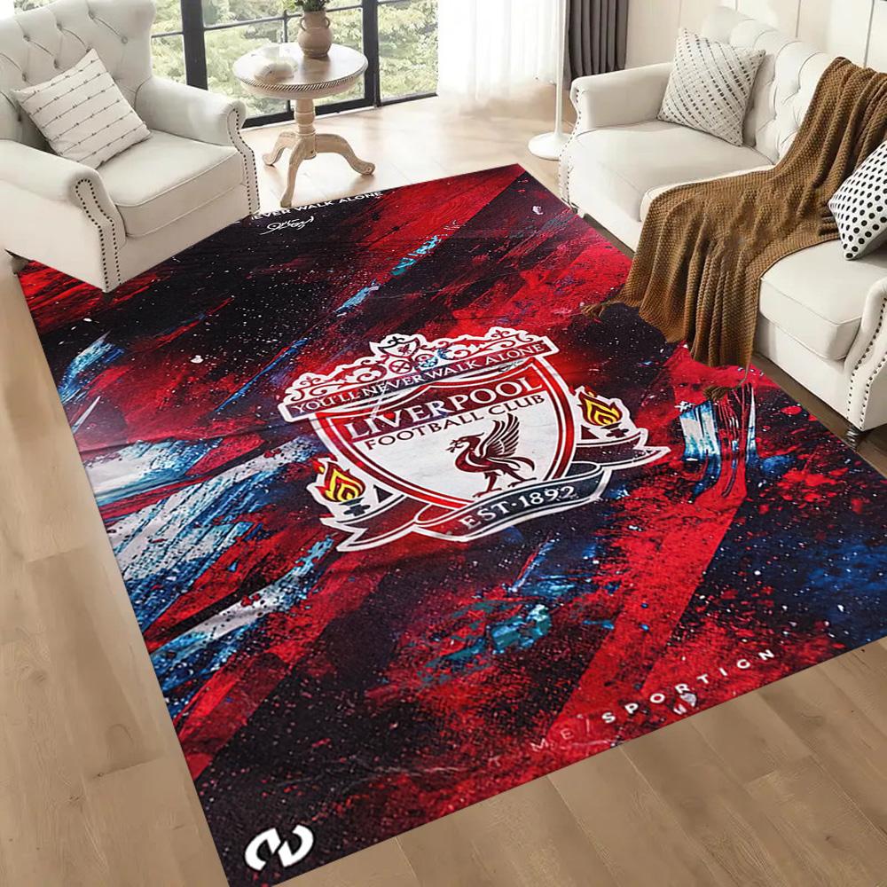 Liverpool Football Club Area Rug Suitable For Living Rooms Hallway Dining Room Balcony Antislip Carpet Anime Office Decor Gift For Festivals