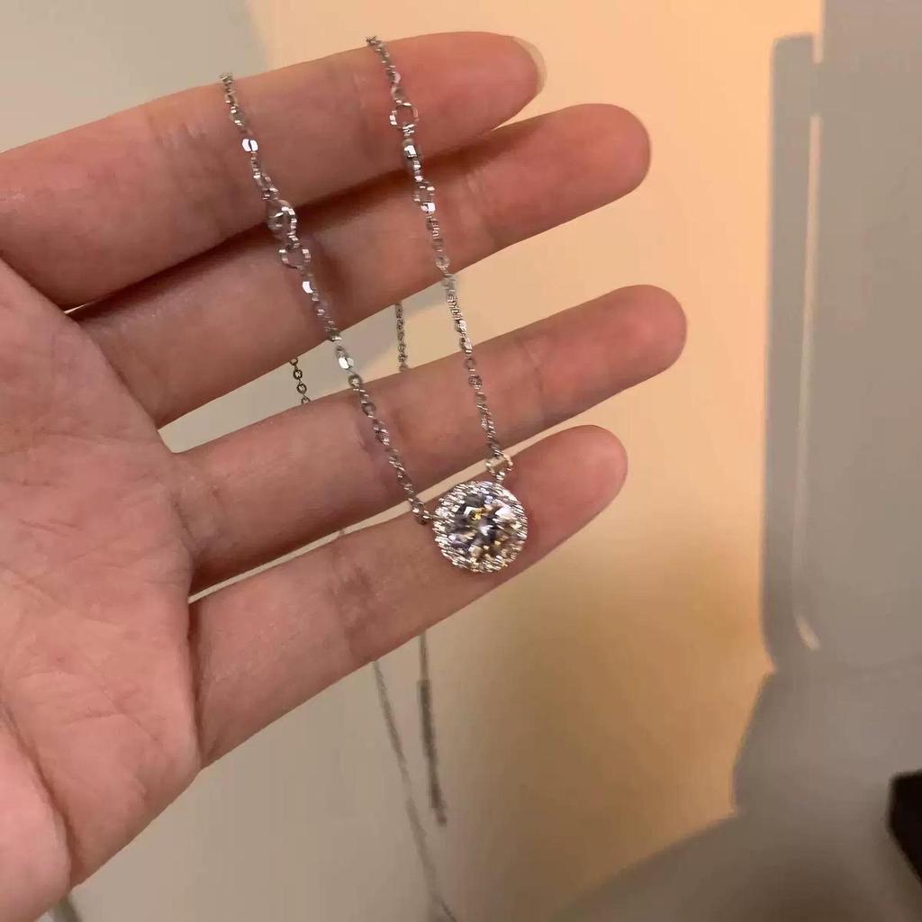 Женское летнее роскошное ожерелье из титановой стали - Дизайн высокого класса, кулон на ключицу