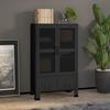 VidaXL Industrial Storage Trunk Black 70x40x115 Cm Metal 339621