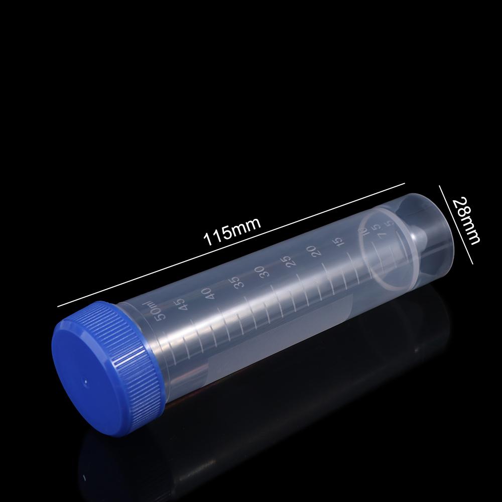 Fittings With Scale Lab Analysis Bottles Centrifuge Tubes Caps Pack Container Plastic Test Tube