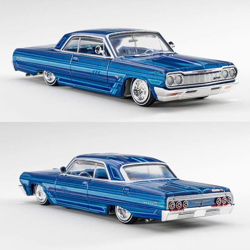 Предпродажа 97M 1:64 Chevrolet Impala Lowrider Сплав Модель Автомобиля