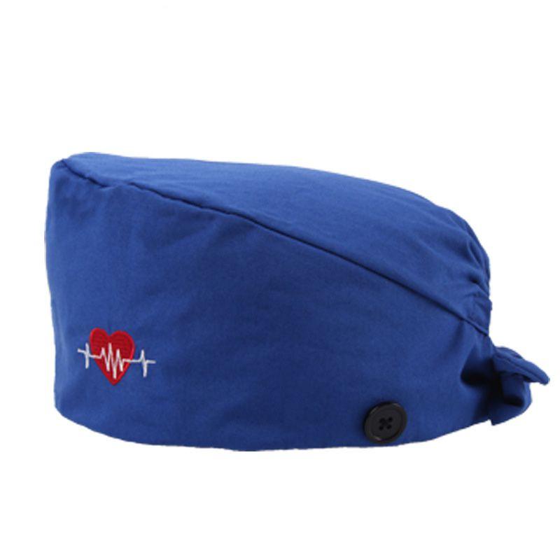 Удобная хлопковая хирургическая шапочка с влагопоглощающей регулируемой посадкой