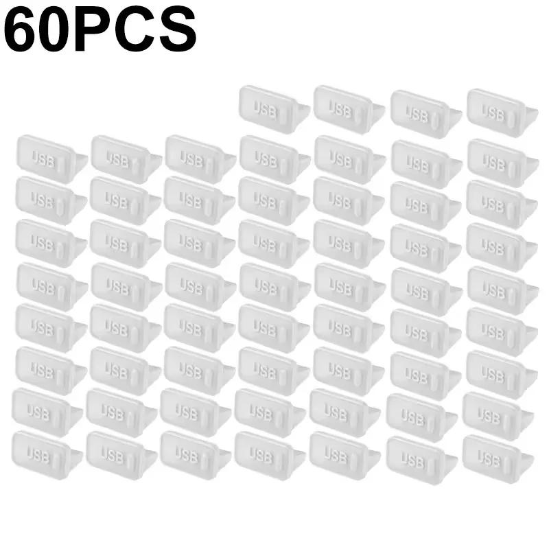 Xiaomi 10-60PCS Silicone Dust Plug for USB-A Charger Port Cap Female Jack Universal Dustproof Ports Protectors for PC Notebook Laptop