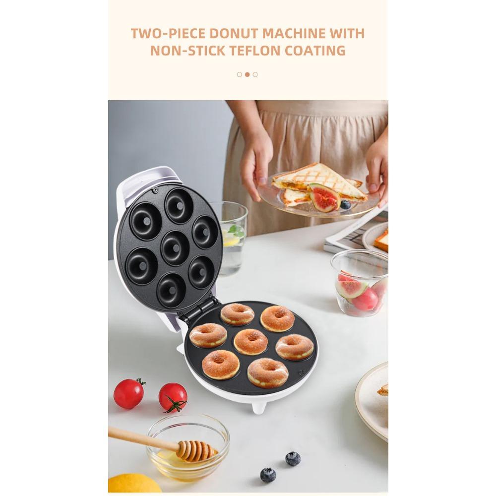 Машина для завтрака Машина для пончиков Черная машина для пончиков с 7 отверстиями Машина для круглых тортов Машина для тортов Машина для хлеба