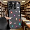 Минималистичный цветной цветочный чехол из мягкого ТПУ для iPhone 17 16 15 14 13 12 11 Pro Max Plus Ударопрочный противоскользящий чехол