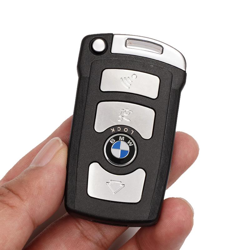DKHN5 4 кнопки Брелок для ключа автомобиля BMW CAS1 Чип ID46 315/315LP/433/868 МГц Замена смарт-ключа для E65 E66 7 серии Необрезанный лезвие HU92