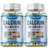 Calcium Complex Capsules; formulated with Vitamin D3 and K2; promotes calcium absorption; supports joint health; suitable for adults.