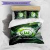 VfL Wolfsburg FC Printed 3PCS Bedding Set Breathable Duvet Cover with Pillowcases Decorative Bed Linen for Bedroom Home