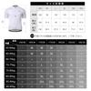 [Santic] Men's Short-Sleeve Cycling Jersey - Cycling Wear, Bicycle, Road Bike, Summer, Sweat-Wicking, Quick-Drying, Breathable, Elastic (White, 2XL)