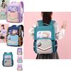 Fun And Breathable Kids School Backpack For Boys And Girls With Unique Color Block Patterns