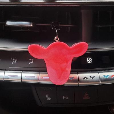 Форма для автомобильного ароматизатора «Корова», 4 ячейки, силиконовая форма для животных для аромабусин, формы из эпоксидной смолы для литья для аромабусин, свечей, мини-мыла, воска, смолы