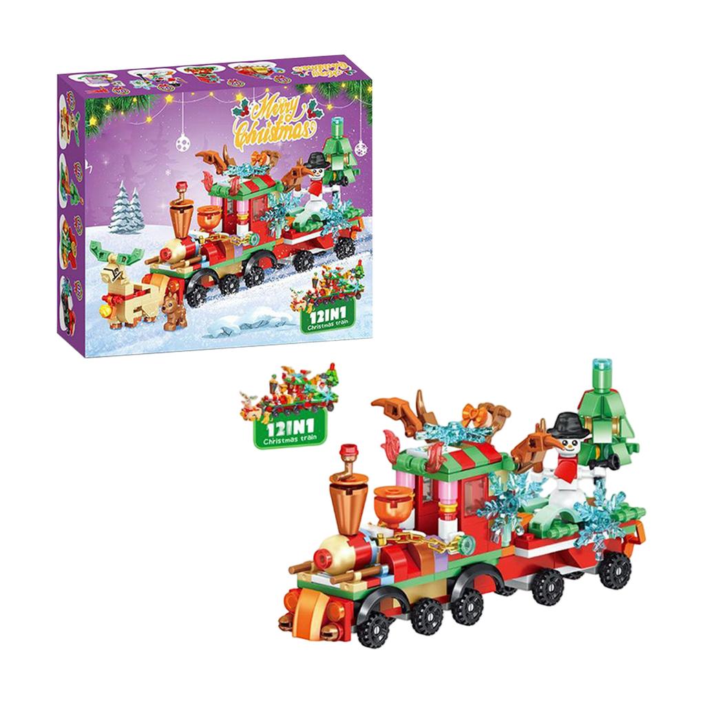 Рождественские игрушки-конструкторы, игрушки для украшения дома, рождественские подарки, рождественские сюрпризы для детей и друзей