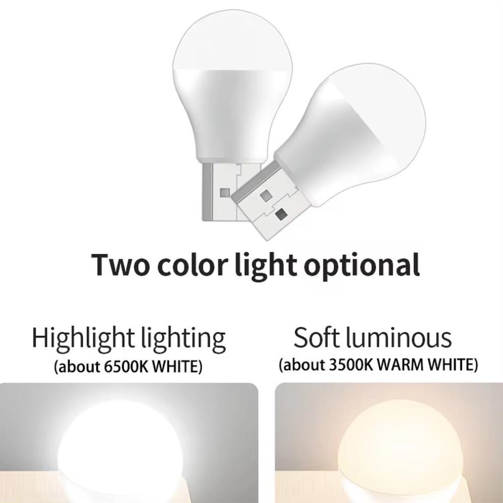 4 шт. USB-лампа для компьютера, мобильного телефона, зарядное устройство USB, маленькие книжные лампы, светодиодная лампа для защиты глаз, небольшой круглый светильник, ночник