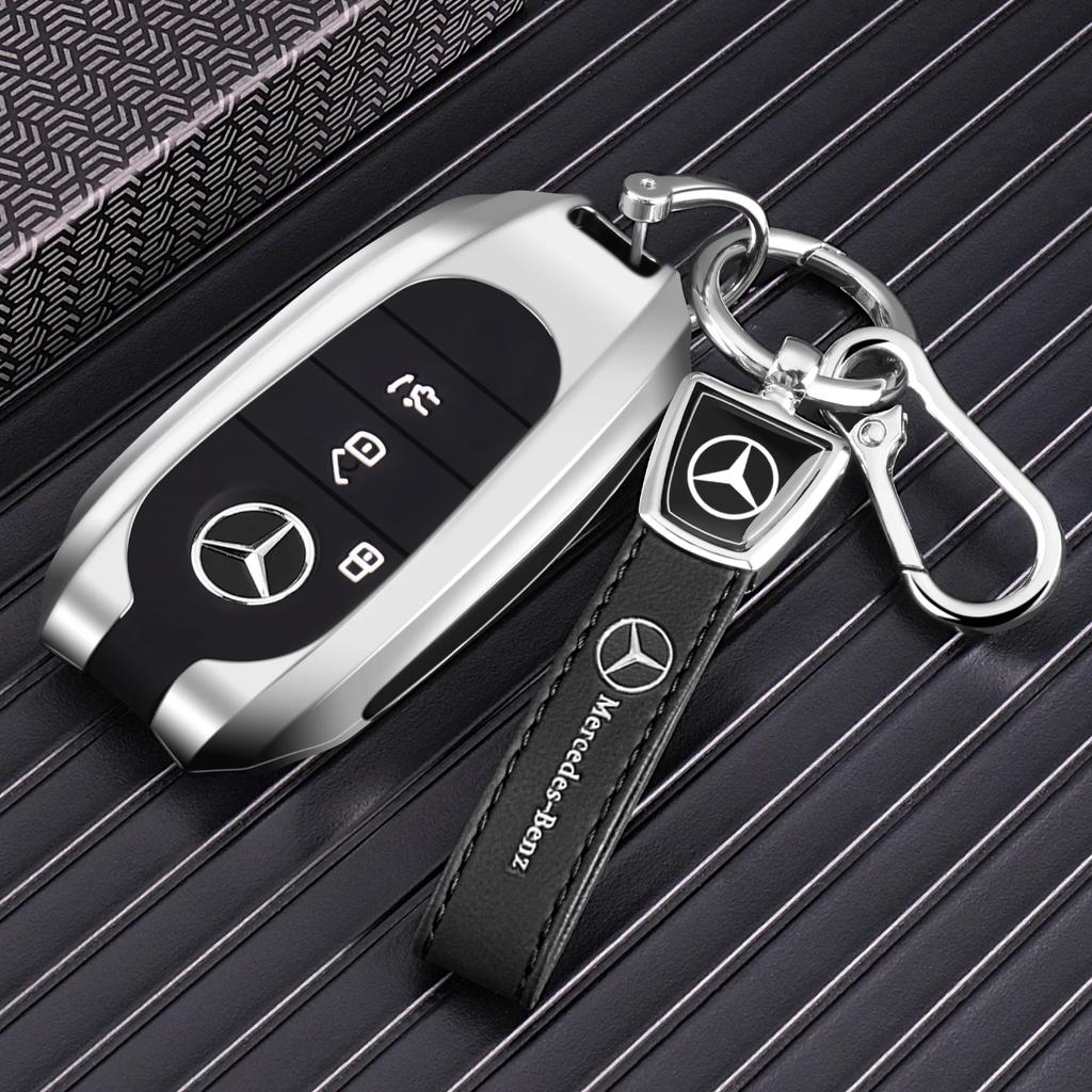 Car Key Case Cover for Mercedes-Benz A B C E G S Class CLA CLS GLA GLB GLC GLE GLS EQA EQB EQC 3 Buttons Auto Accessories QQ74