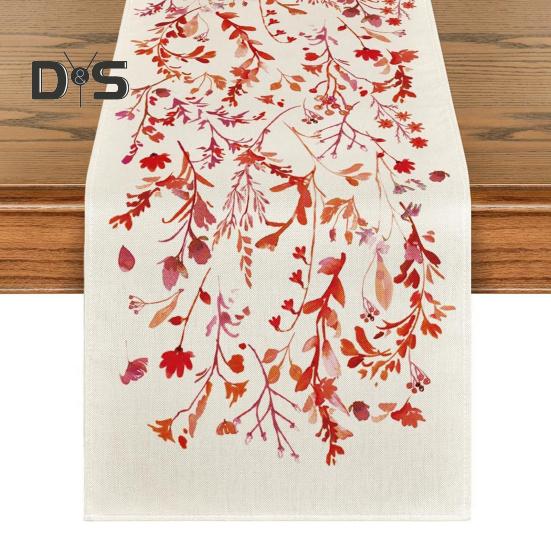 Весенняя дорожка на стол из цветочного льна, сезонные летние полевые цветы, украшение для кухни и столовой, декор для домашней вечеринки