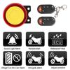 12V 125db Motorcycle Bike Security Alarm System Speaker 1Set Key Shell Engine Start Anti-theft Scooter Remote Control