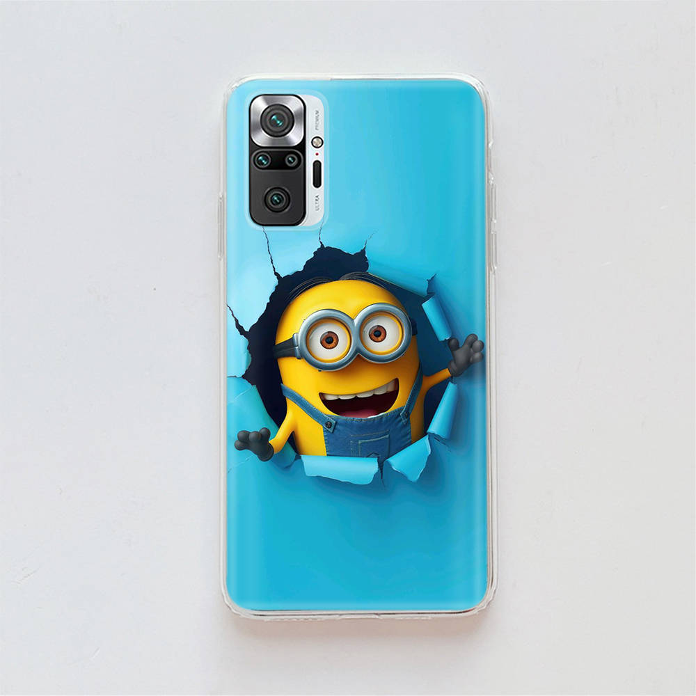 Прозрачный чехол для Samsung A04 A14 A23 A34 A54 M23 M33 M52 M53 Realme Narzo 50 50I 50a Prime C35 C55 C30S 10 9 Pro M-76 Милые миньоны