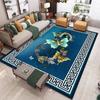 Modern New Chinese Carpet, Living Room Tea Table Carpet, Simple and Light Luxury European Chinese Style Sofa, Floor Mat, Bedroom Bedside Carpet