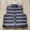Женский легкий жилет с 95% пуха белой утки - Повседневная одежда на осень/зиму 2025