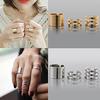 Damin Pcs/Set Fashion Open Rings Midi Finger Knuckle Stack Rings Charms Xmas Gift Trinket
