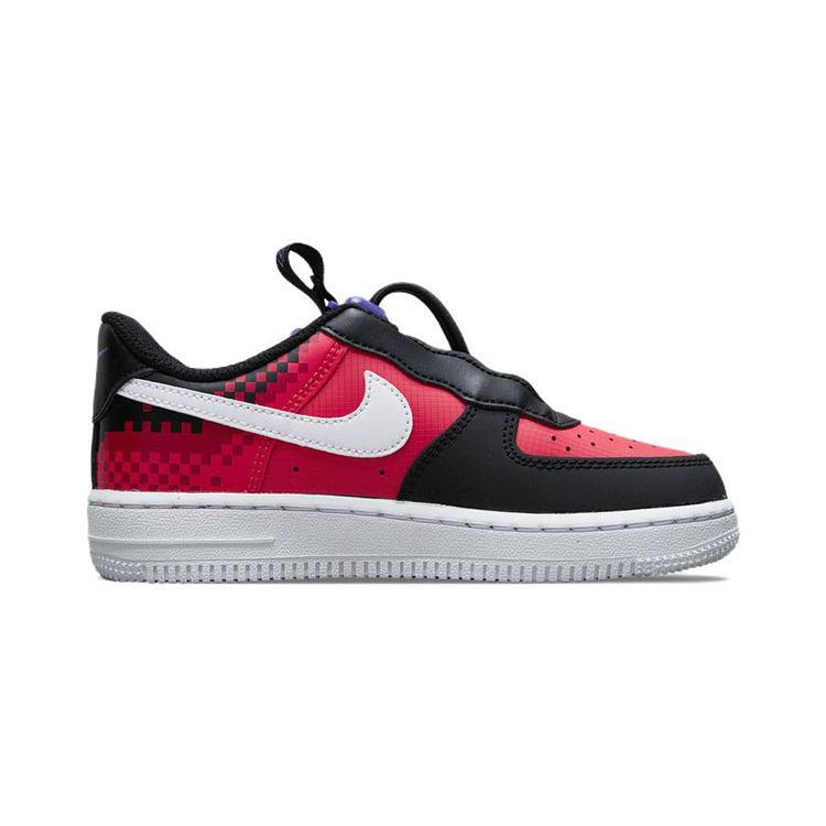 Nike Air Force 1 Toggle Se Повседневные Низкие Кроссовки для Детей Детские Кроссовки Черные Красные DN3322-600